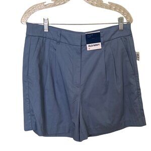 NEW Old Navy Womens Extra High-Rise 5" Inseam Shorts Size M Blue